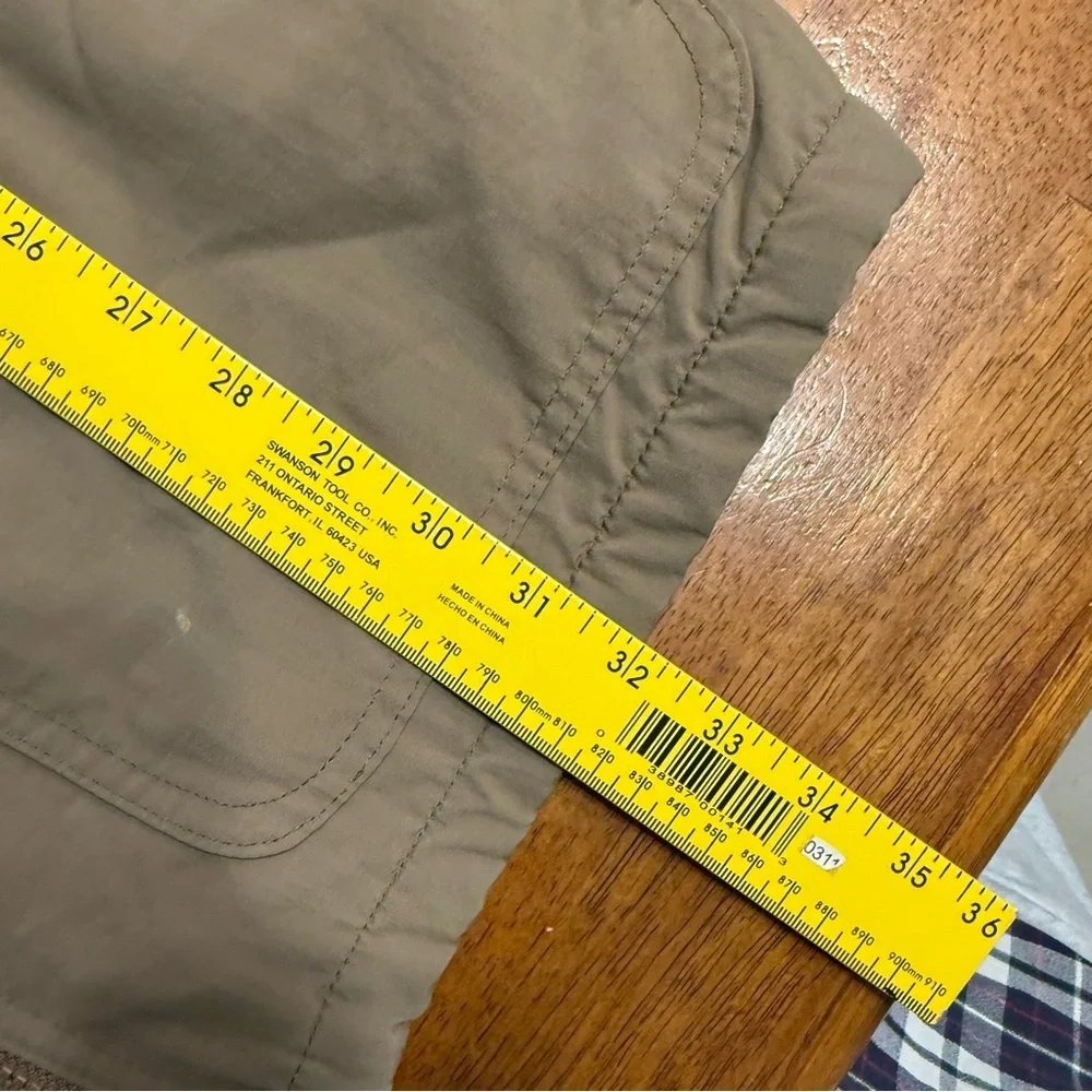 Men's J. Crew Barn coat field Jacket tan with Black Collar fleece lined size Med